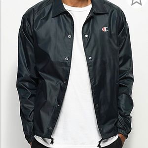 Champion USA Black Coaches Jacket